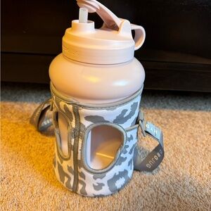 HydroJug Pink Water Bottle with Sleeve